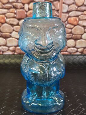 Vintage (70s) Tiara Indiana Glass Jolly Mountaineer Decanter Shot Glass